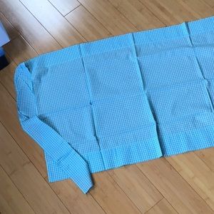 Adult vintage gingham apron, turquoise NWOT